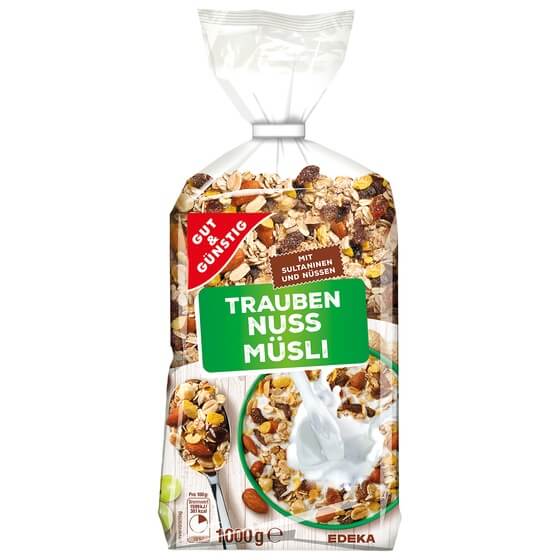 Trauben-Nuss-Müsli 1kg G&G