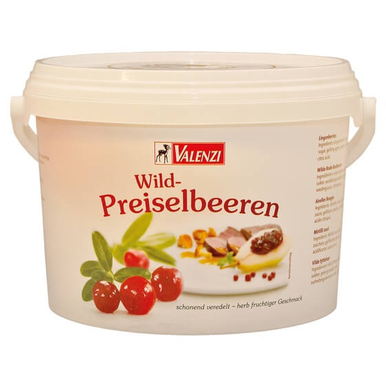 Wild-Preiselbeeren im Eimer 5kg Valenzi