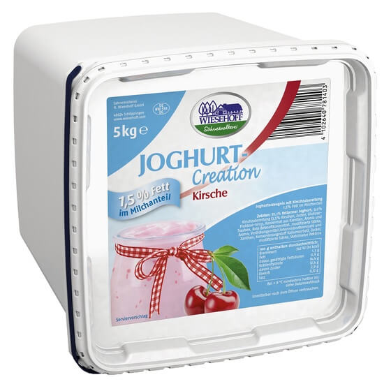 Fruchtjoghurt Kirsche 1,5% Fett 5Kg Wiesehoff