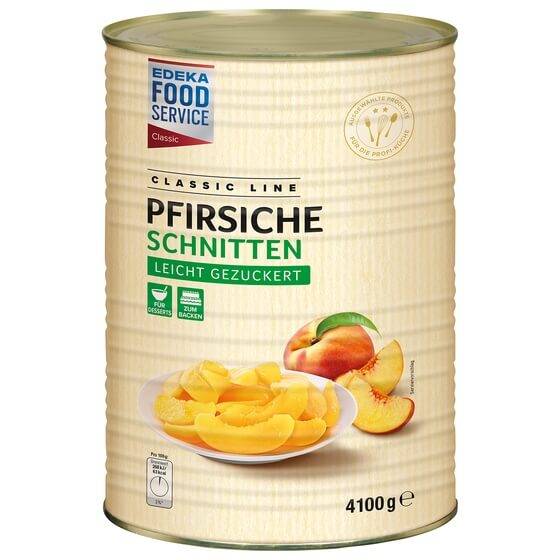 Pfirsiche geschnitten gezuckert 4,1/2,4 kg EFS