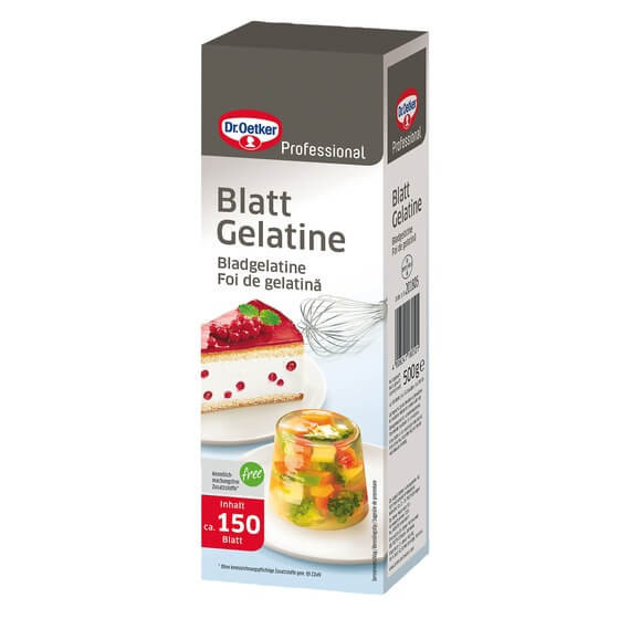 Blattgelatine weiß ODZ 500g Dr.Oetker