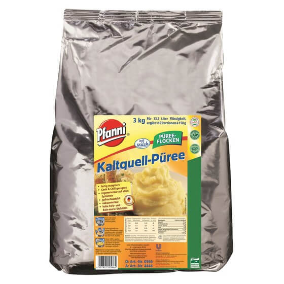 Kartoffelpüree Flocken mit Milch kaltquellend 3kg Pfanni