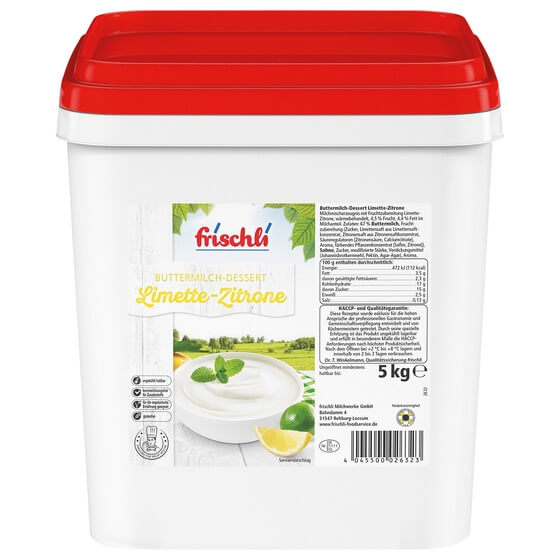 Buttermilch Dessert Limette-Zitrone 3,5% 5Kg Frischli