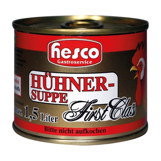 Hühnersuppe 10Tasse Konzentrat 1:6 200g ergibt 1,5L Hesco