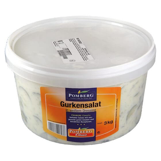 Gurkensalat weiß mit Zwiebeln 3kg Pomberg