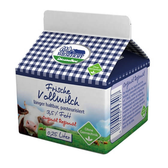 Vollmilch 3,5% 250ml Wiesehoff