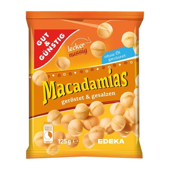 Macadamia Nüsse 125g G&G