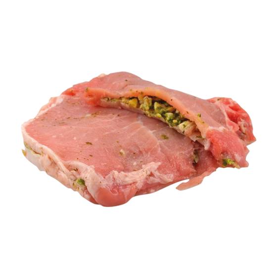 Cordon Bleu Schwein roh,o.Panade,m.Pesto,Maronen,Speck 160g