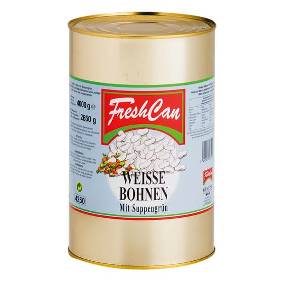 Weiße Bohnen mit Suppengrün 4kg/2,65kg Noliko