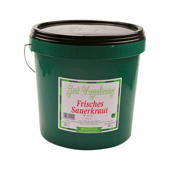 Frisches Sauerkraut Neutral 10kg Gut-Vogtland