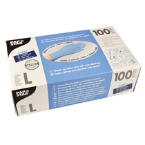 Handschuhe Latex puderfrei blau Größe L 100St PapStar