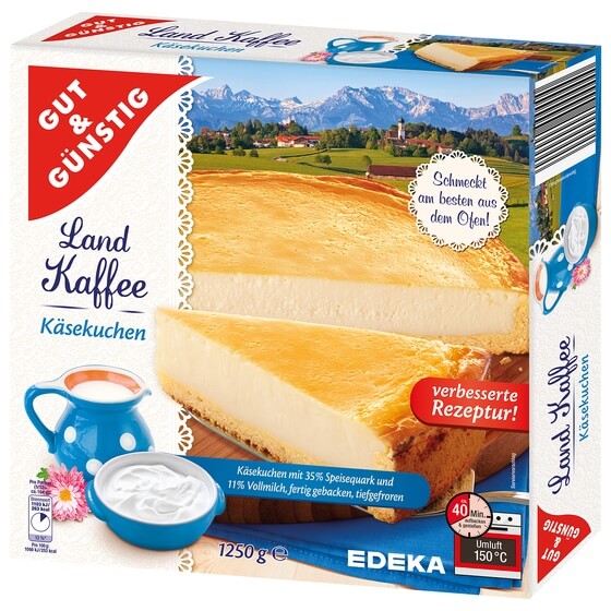 Käsekuchen TK 1,25kg G&G