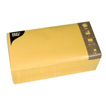 Servietten gelb 1-lagig 1/4-Falz 33x33cm 500St PapStar
