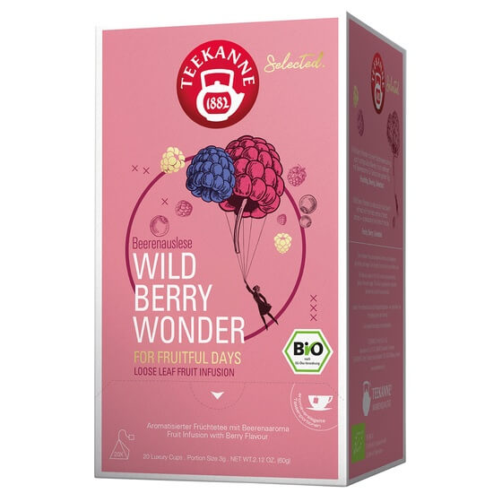 Bio Wild Berry Tee Luxury Cup Pyramidenbeutel 20St. Teekanne