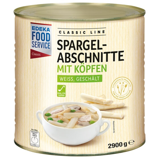 Spargelabschnitte mit Köpfen 2,9kg/1,825kg EFS