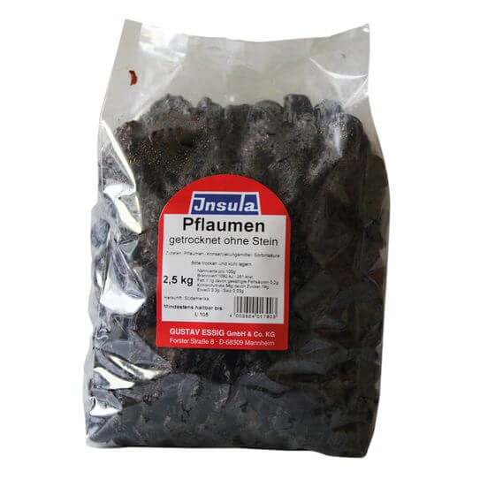 Pflaumen entsteint trocken 2,5kg Insula