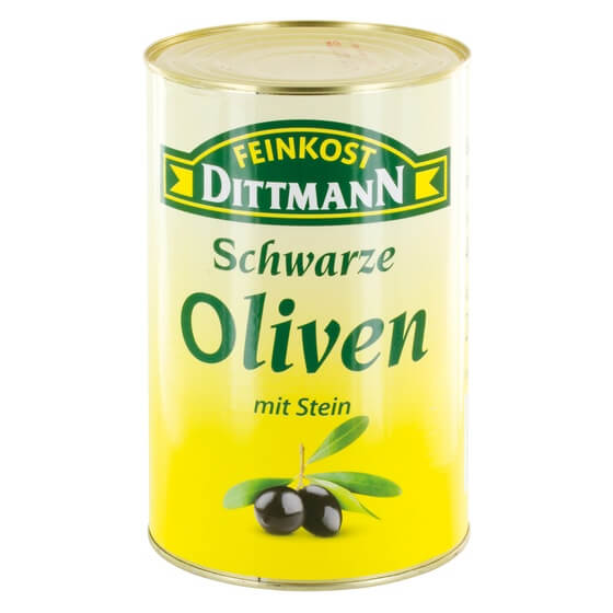 Oliven schwarz mit Stein 4kg/2,75kg Dittmann