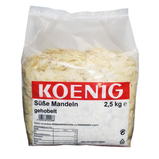 Mandeln gehobelt 2,5kg Koenig