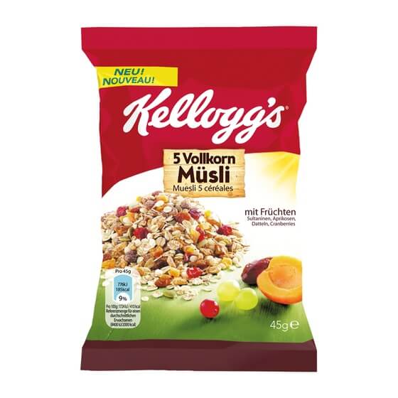 Knuspermüsli mit Früchten ODZ 45g Kellogs