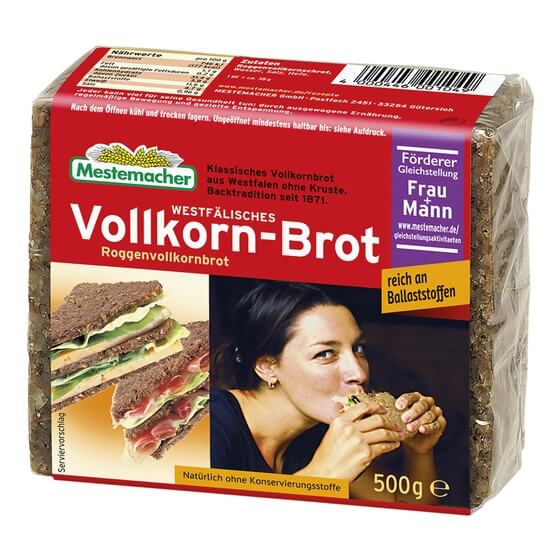 Westf. Vollkornbrot 500g Mestemacher