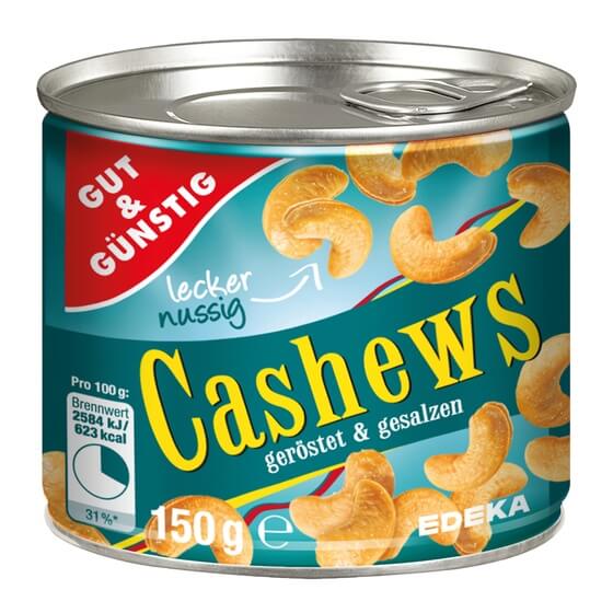 G&G Cashewkerne geröstet und gesalzen 150g