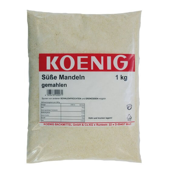 Mandeln gemahlen 1kg Koenig