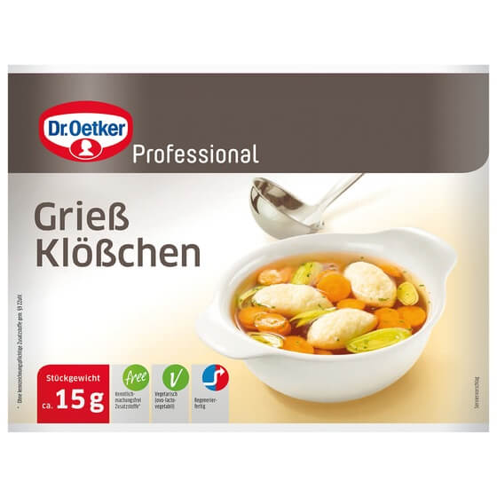 Grießklößchen 15g ODZ TK 1Kg Dr. Oetker