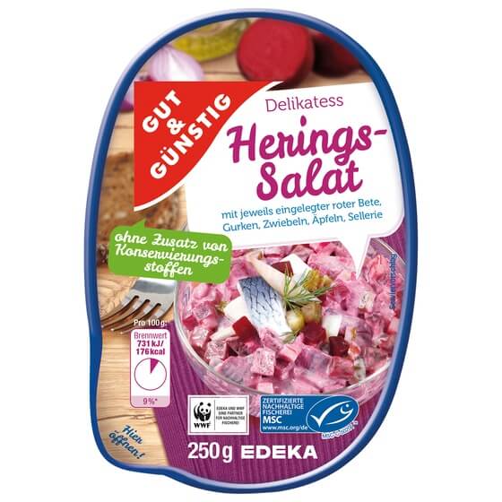 Heringssalat Rot MSC 250g G&G