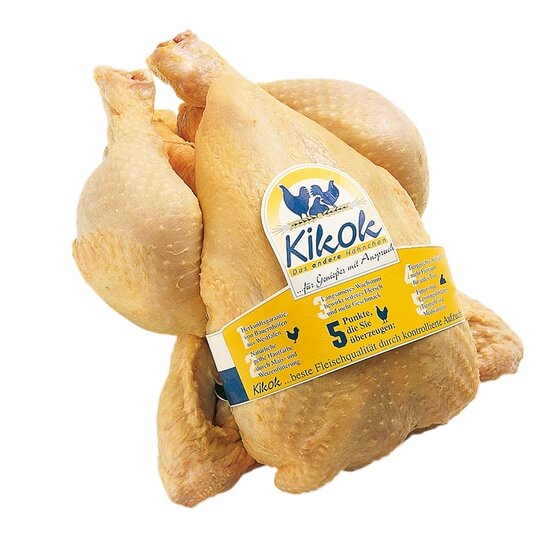 Kikok-Hähnchen ganz roh,natur 1,6kg