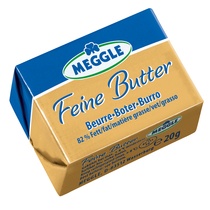 Portionsbutter Alufolie 100x20g Meggle
