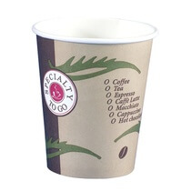 Trinkbecher, Pappe "To Go" 0,2l 8x9,1cm 50St PapStar