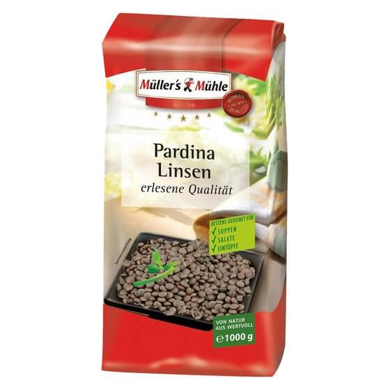 Pardina Linsen ODZ 1kg Müller's Mühle