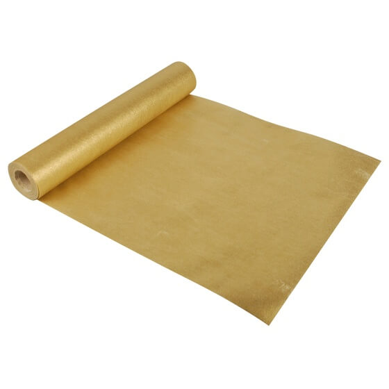 Tischläufer Soft-Collection 12mX40cm Gold Papstar