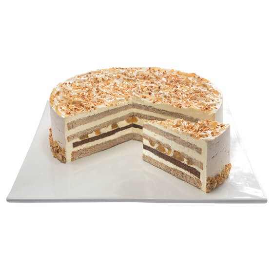 Nuss-Buttercremetorte ungeschnitten TK 2,5kg Pfalzgraf