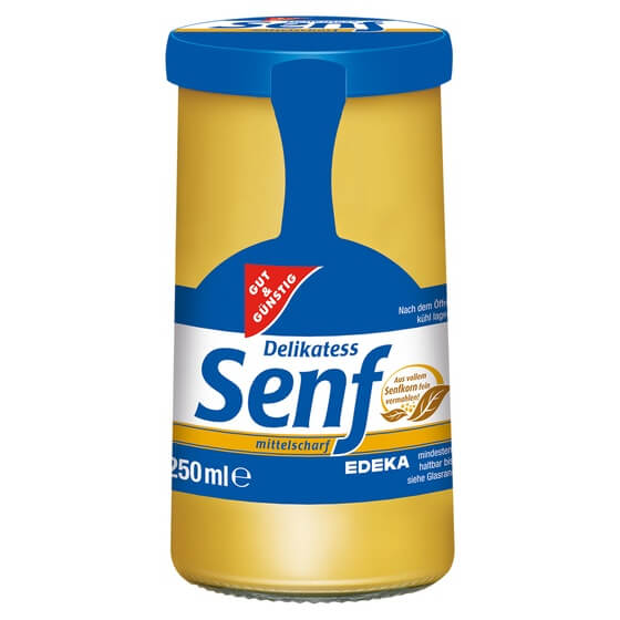 Senf Mittelscharf 250ml G&G