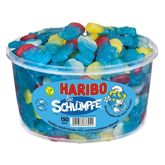 Haribo Fruchtige Schlümpfe 150Stück/Dose