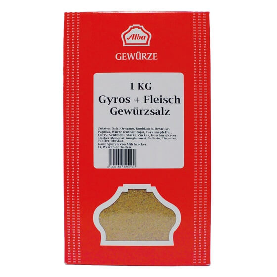 Gyros- und Fleischgewürz 1kg Packung Alba