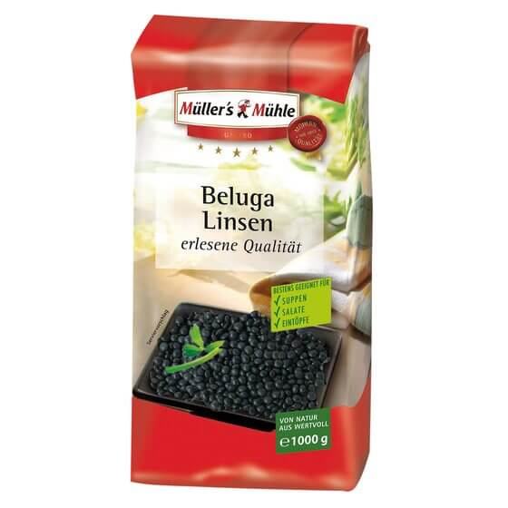 Beluga Linsen ODZ 1kg Müller's Mühle