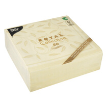 Servietten Royal champag.NewMediterran 1/4-Falz 40x40cm 50St