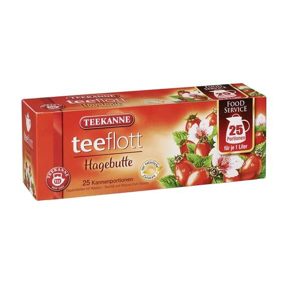 Hagebuttentee Teeflott 25 Beutel á 1Liter-Portion Teekanne