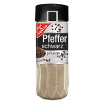 Pfeffer schwarz gemahlen 50g G&G