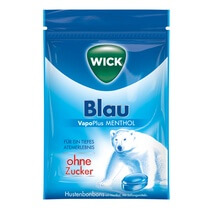 Wick Blau ohne Zucker 72g