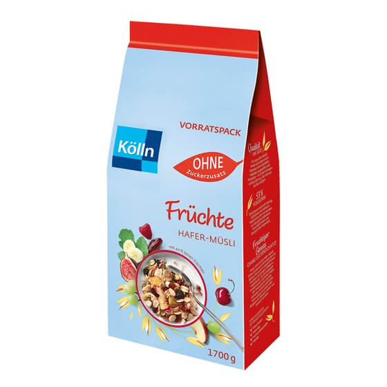 Früchte Müsli ohne Zucker 1,7kg Kölln