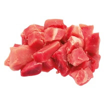 Schweinegulasch II fein 16mm (a.d.Bugstück)roh Tray 1kg