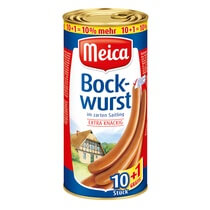 Bockwurst Saitling 11=990g/1600g Meica