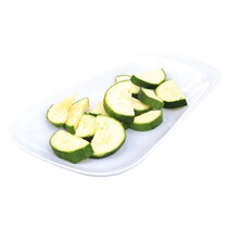 Zucchini küchenfertig geschn halbe ca 8-10mm 2,5kg Funken