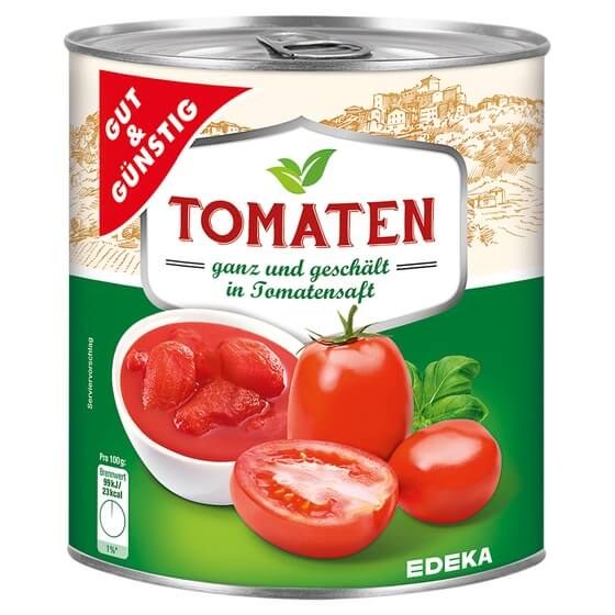 Tomaten geschält 800g G&G