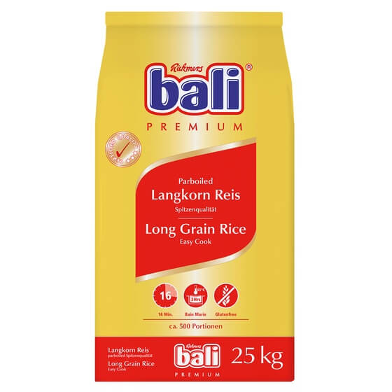 Parboiled Qualität Reis 25kg Bali