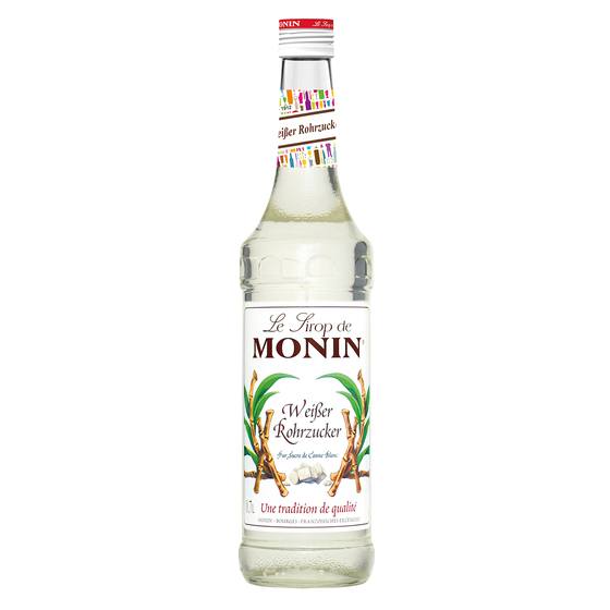 Sirup Rohrzucker weiß 0,7l Glas Pfandfrei Monin