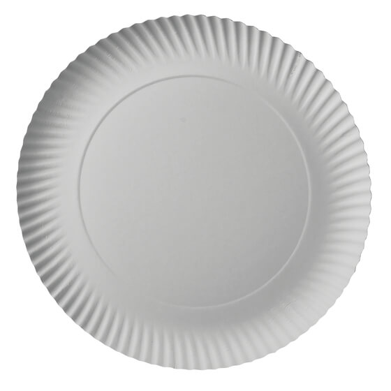 Teller Pappe weiss "pure" rund 29x2cm 100St PapStar